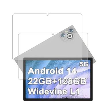 Imagem de WUNIAK Protetor de tela para tablet Dghrti Tab30 Android 14 Octa-Core 10 polegadas 2024, película de vidro temperado, antiarranhões, alta sensibilidade ao toque, pacote com 2