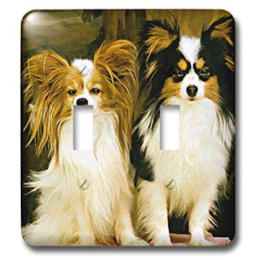 Imagem de 3dRose Papillon – Interruptor duplo (lsp_400_2), varia