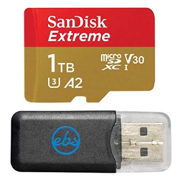 Imagem de Cartão SanDisk 1TB Extreme MicroSDXC compatível com GoPro Hero (2024) e Hero 13 Câmeras de ação V30 190MB/s Velocidade de leitura (SDSQXAV-1T00-GN6MN) Pacote com (1) leitor Everything But Stromboli