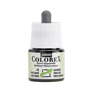 Imagem de Pebeo Colorex, tinta aquarela, frasco de 45 ml com conta-gotas - verde claro