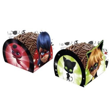 Imagem de Porta Forminha 4 Pétalas Ladybug - 50 Unidades - Regina