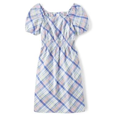 Imagem de Gymboree Vestidos femininos de manga curta combinando Mommy and Me, Xadrez de primavera - adulto, XGG
