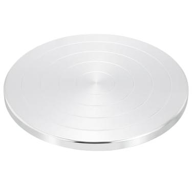 Imagem de PATIKIL Roda giratória para mesa giratória, 25 cm de diâmetro, mesa giratória de argila de cerâmica dupla face para decoração de bolos, pintura, pulverização, pintura, projetos de artesanato