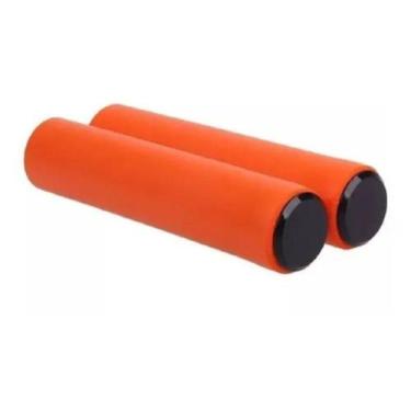 Imagem de Manopla Punho Bike Bicicleta Silicone Absolute Laranja 34grs