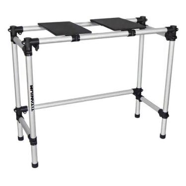 Imagem de Suporte Bancada Profissional Djs Titanium Racks RDJ Case Basic Para CD