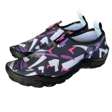 Imagem de Sapatilha Aquática Neoprene Esportes Náuticos Caminhada Corrida Praia 