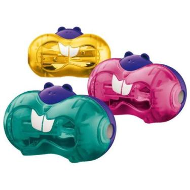 Imagem de Apontador Croc Croc Castor 2 Furos Unidade/Kit Maped, KIT C/ 3 APONTAD