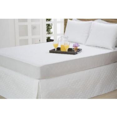 Imagem de Protetor de  Colchão Casa Padrão Impermeável  matelado   Branco - Seu 
