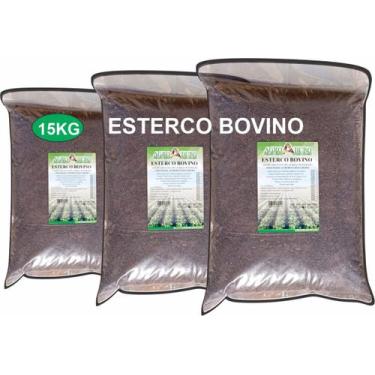 Imagem de Adubo E Composto Orgânico 15kg Esterco Bovino Leiteiro - AGROADUBO