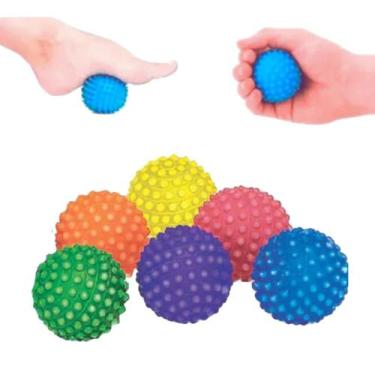 Imagem de 6 Bolinhas Cravo Anti Stress Fisioterapia Massagear Apertar - Apolo Br