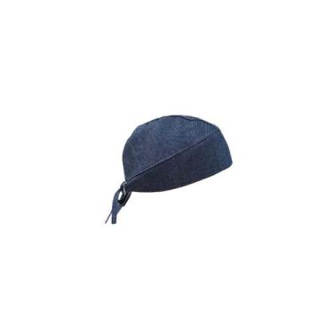 Imagem de Bandana Jeans Azul Touca Cozinha Bar Ajustavel Unissex - CASACHA