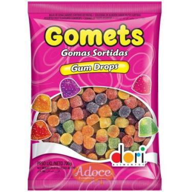 Imagem de Bala goma gomets sino sortidas dori, 700g