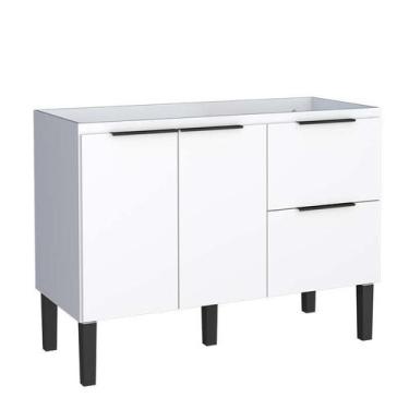Imagem de Gabinete de Pia 120 Madeira Cisne Cozimax Branco