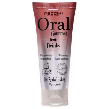 Imagem de Oral Gourmet Gel Beijável Térmico 35ml/45g Pessini, Ice Redwhiskey