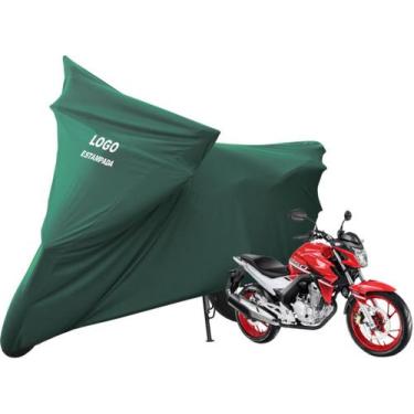 Imagem de Capa De Moto Honda CB 250F Twister Sob Medida Com Logo - Mz, Verde