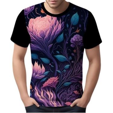 Imagem de Camisa Camiseta Estampa Art Floral Flor Natureza Florida 2 - Enjoy Sho