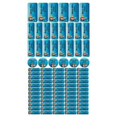 Imagem de 88 Etiquetas Escolares Personalizado Vinil Sereia - Tectoner, SEREIA 8