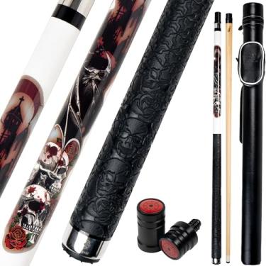 Imagem de Collapsar Taco de bilhar CBP com capa rígida 1x1, ponta de 13 mm com tecnologia de baixa deflexão tacos de bilhar, 147 cm, 2 peças 538.6-595.3 g conjunto profissional de taco de sinuca