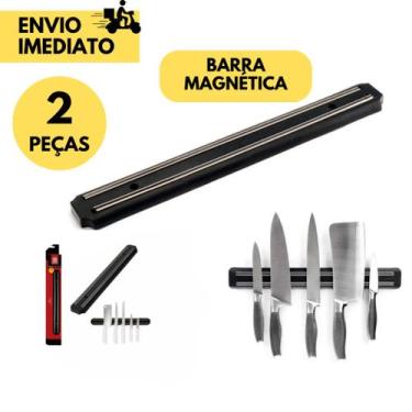 Imagem de Barra Magnética 50 CM Porta Facas Ferramentas Organizador Utensílios I