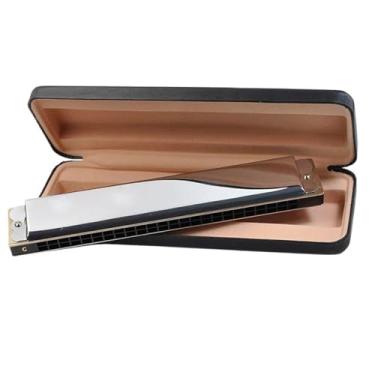 Imagem de Para Iniciantes harmônica 24 Buracos Tremolo Gaita Instrumento Musical Harpa C Chave Boca Ogans Harmonizador Instrumento Musical Tremolo Gaita