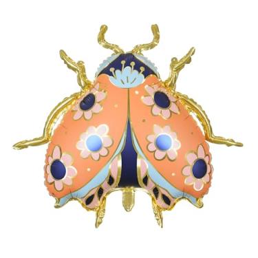 Imagem de Floral Ladybug Balloon PartyDeco 24 x 27.5 Inch Animal Insect Ladybug Foil Mylar Balloons for Baby Shower Ladybug Themed Party Birthday Decoration Supplies