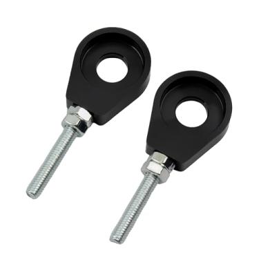 Imagem de Ajustador de tensor de corrente de 12 mm, 2 peças de reposição para CRF XR 50 70 ATV Pit Dirt Mini Bike (preto)