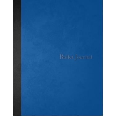 Imagem de Bullet Journal: 8.5 x 11-160 pages - Simple Blue - Notebook Dotted Grid - soft cover glossy finish - journal, planner, organizer, dot point, sketch, calligraphy