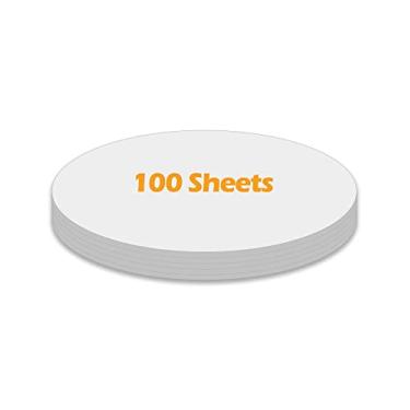 Imagem de Ezyaid Papel de Construção Leve Cor Branca 6 Polegadas, Papel Artesanal de Origami 100 Folhas para Artes e Ofícios Infantis