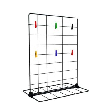 Imagem de Memory Board de Mesa Painel Fotos Quadro Porta Retrato de Mesa Decoração de Casa com Mini Prendedor Polaroid (Preto, 30 x 40 cm)