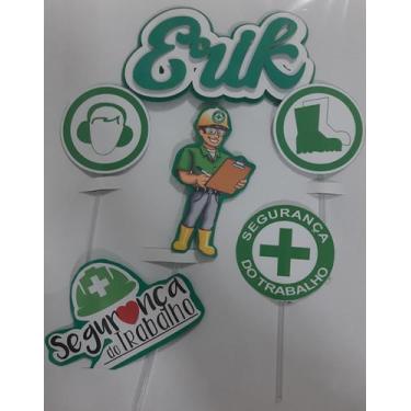 Imagem de Topo de Bolo Técnico Segurança do Trabalho personalizado - MIWL ART