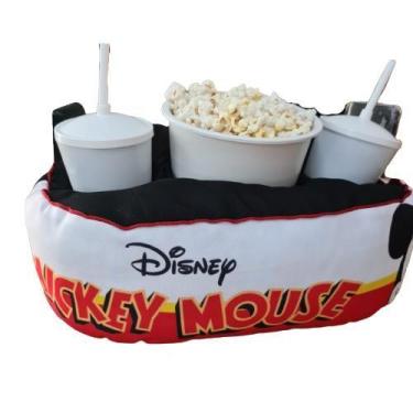 Imagem de Almofada Com Bolso Porta Pipoca Balde + Copos Mickey Mouse 2 - Maria d