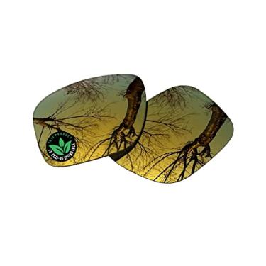 Imagem de Raydi Lentes de substituição de policarbonato para óculos de sol Oakley Holbrook XL OO9417 – Espelho dourado 24K – Polarizadas