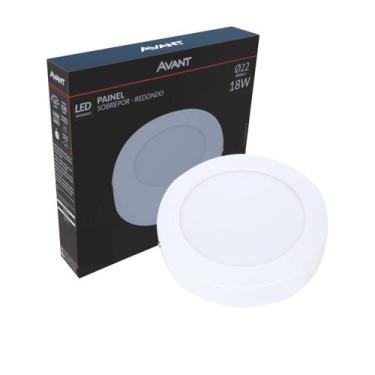 Imagem de Painel Led Redondo Sobrepor Ø220MM 18W 3000K Bivolt - Avant