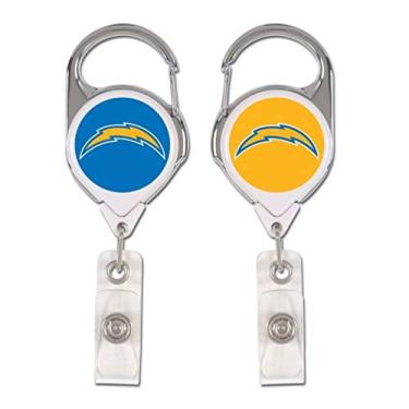 Imagem de WinCraft Porta-crachá premium retrátil NFL San Diego Chargers, cor do time, tamanho único