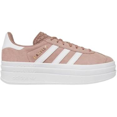 Imagem de Adidas Gazelle Bold J Tênis infantil grande, Rosa claro, branco, 36 BR