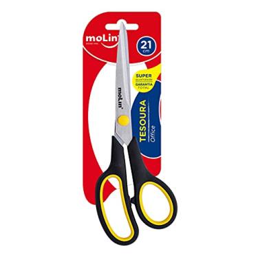Imagem de Tesoura, Molin, Office Grip Yellow 21 cm - Bt. c/1
