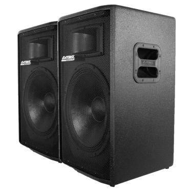 Imagem de Kit 2 Caixa de Som Ativa DATREL AT15-300 TITANIUM 300W Bluetooth