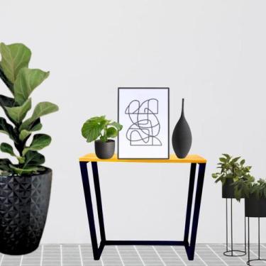 Imagem de Mesa Aparador Sala Buffet Estilo Industrial Decoração Apartamento Casa