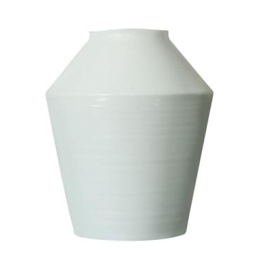 Imagem de Vaso Retrô Minimalista Azul e Branco Porcelana Vaso Grande Feito à Mão Sala de Estar Arranjo de Flores Vaso de Mesa Vaso de flores