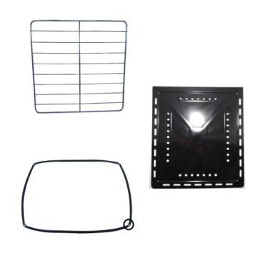 Imagem de Kit Grade Grelha + Bandeja + Borracha Vedação Guarnição Porta Forno El