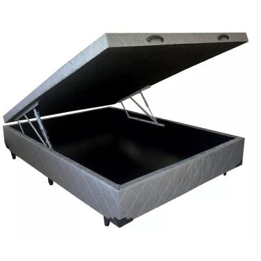 Imagem de Cama Box Box Baú Casal com 48Cm de Altura Total - 30Cm de Profundidade No Tecido Bordado 