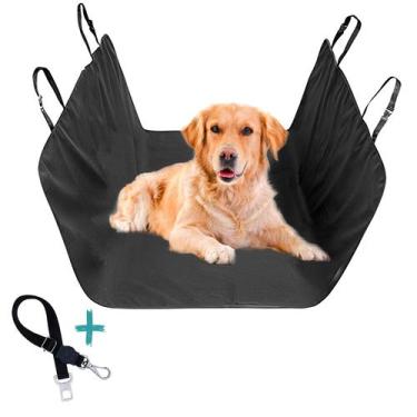 Imagem de Kit Capa Pet Banco Traseiro Cinto Segurança Carro Universal - Nel Pets