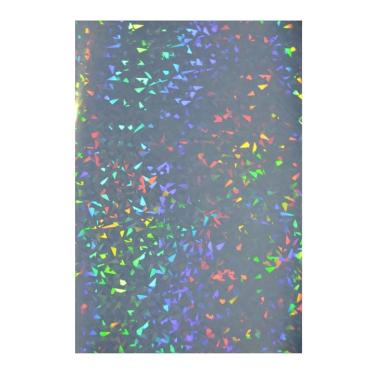 Imagem de Papel Adesivo Holográfico Vinil Caquinhos Ink Jet A4 50Fl