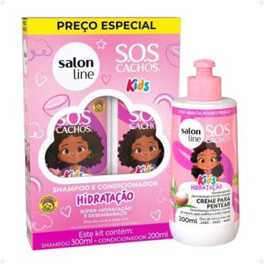 Imagem de Kit Salon Line SOS Cachos Kids: Shampoo 300ml e Condicionador 200ml + 