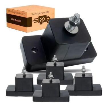 Imagem de Kit 4 Calço Emborrachado Condensador Podium Ar Condicionado Split - rf