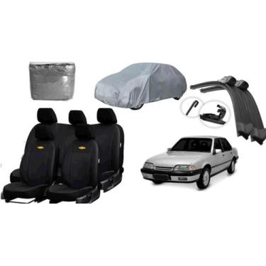 Imagem de Kit Completo de Capa de Couro Monza 1991-1996 + Capa de Cobrir + Limpa