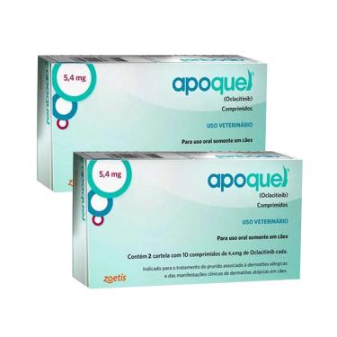 Imagem de Combo Apoquel 5,4mg Remédio para Coceira em Cachorro com 2 Unidades