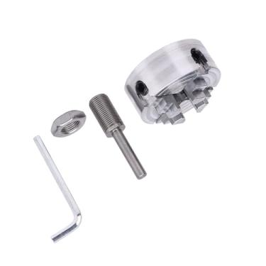 Imagem de 4 JAW LATHE CHUCK Set, Liga de Aço de Aço de Aço Mandril Com Chave de Bila de Conexão, Acessório de Torneira de Madeira que Gira a Madeira, Torno de Torno de Madeira, Ideal para
