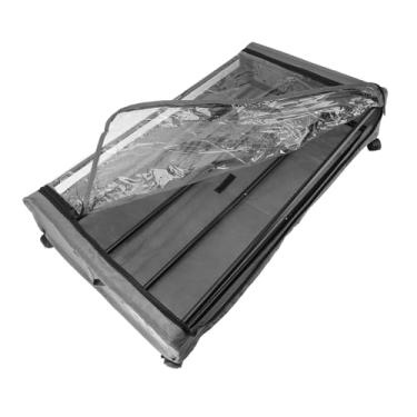 Imagem de Sob Armazenamento da Cama Com Rodas 2pack Recipientes, Gaveta de Organizador de Subordes Rolantes Com Tampa Visível para Roupas, Sapatos, Móveis Flexíveis (Cinza)