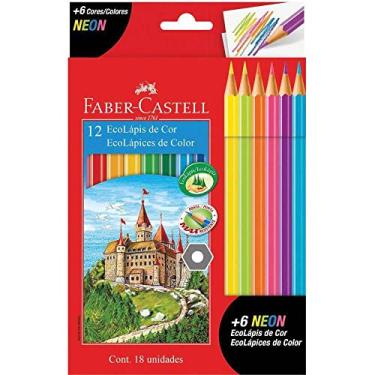 Imagem de Lápis de Cor EcoLápis 12 Cores + 6 Neon, Faber-Castell
